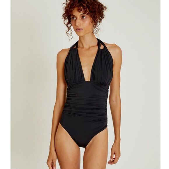Lenny Niemeyer Kinkan Ruched Halter One Piece Swimsuit Small - Picture 2 of 9